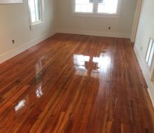 Refinished old pine wood floors in historic St. Augustine