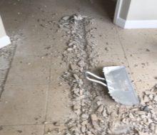 Removing old condo tile