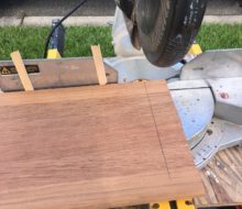 Cutting Brazilian Cherry stair treads