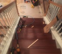 Installing Brazilian Cherry stair treads