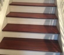 New Brazilian Cherry stair treads