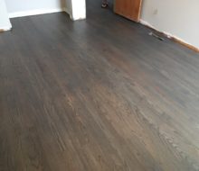 Refinished solid red oak flooring