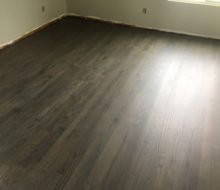 Refinished solid red oak flooring