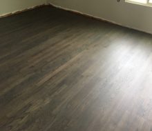 Refinished solid red oak flooring