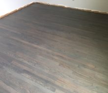 Refinished solid red oak flooring