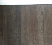 Refinished solid red oak flooring