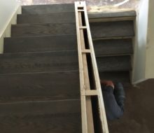 Refinished stair treads