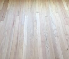 Sanded solid red oak flooring