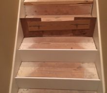 Installing solid White Oak stair treads