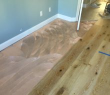 Installing wire brushed European White Oak flooring