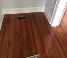 Sanded and Refinished old Heart Pine flooring