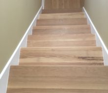 Solid White Oak stair treads