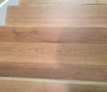 Solid White Oak stair treads