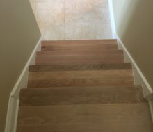 Solid White Oak stair treads