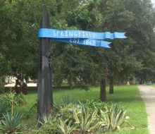 Springfield neighborhood sign - Jacksonville, Florida