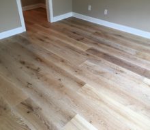 Wire brushed European White Oak flooring