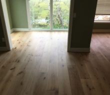 Wire brushed European White Oak flooring