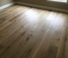 Wire brushed European White Oak flooring