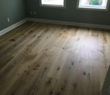 Wire brushed European White Oak flooring