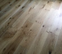 Wire brushed European White Oak flooring