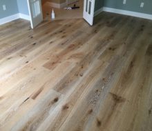 Wire brushed European White Oak flooring