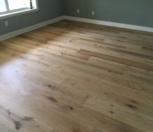 Wire brushed European White Oak flooring