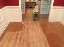 Sanding peeled Red Oak floor