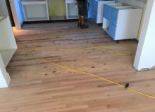 Whitened old wooden floor