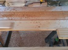 Laying out holes for walnut pegs