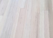 Whitened, mixed red and white oak flooring