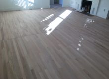 Whitened, mixed red and white oak flooring