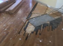 Completing plywood underlayment