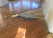 Completing plywood underlayment