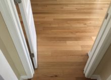 Engineered white oak wood flooring