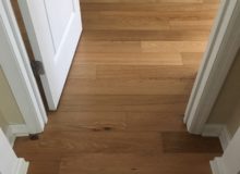 Engineered white oak wood flooring