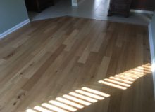 Engineered white oak wood flooring