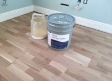Bona oil-modified, DryFast Sealer on the sanded White Oak flooring
