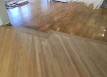 Red oak flooring weave-in and steps