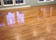 Refinishing repaired red oak flooring