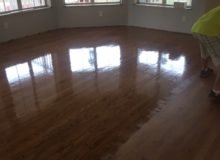 Refinishing repaired red oak flooring