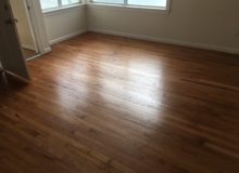 Repaired and refinished old Red Oak flooring