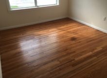 Repaired and refinished old Red Oak flooring