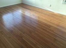 Repaired and refinished old Red Oak flooring