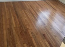 Repaired and refinished old Red Oak flooring