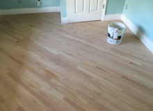 Sanded Red Oak flooring