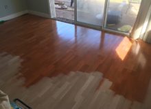 Sanding white oak flooring