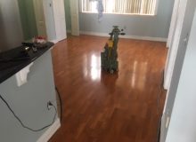 Water damaged white oak flooring