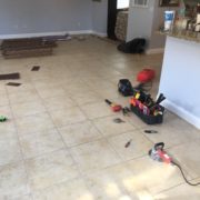 Installing handscraped hickory flooring