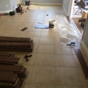 Installing handscraped hickory flooring