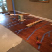 Installing prefinished birch wood flooring